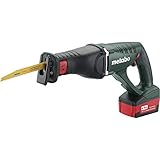 Metabo Akku-Säbelsäge ASE 18 LTX (602269610) 18V 2x Li-Ion; Ladegerät ASC 55; metaBOX 145 L, Art des Akkupacks: Li-Ion , Akkuspannung: 18 V, Akkukapazität: 2 x 4 Ah